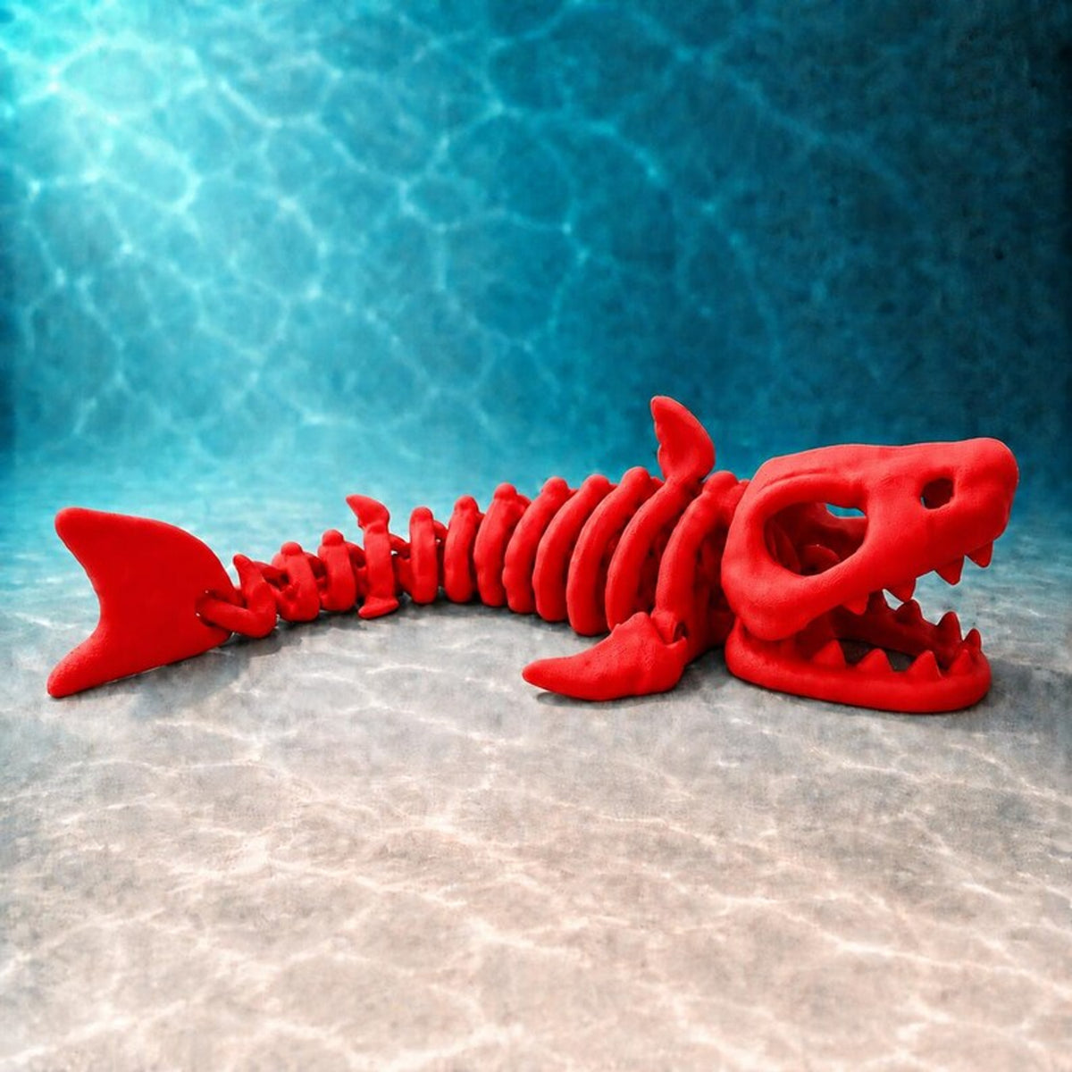 Articulated Skeleton Shark Fidget Toy – Poseable Desk Decor
