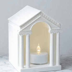 Greek Temple Tea Light Holder | Olympus-Inspired Decor