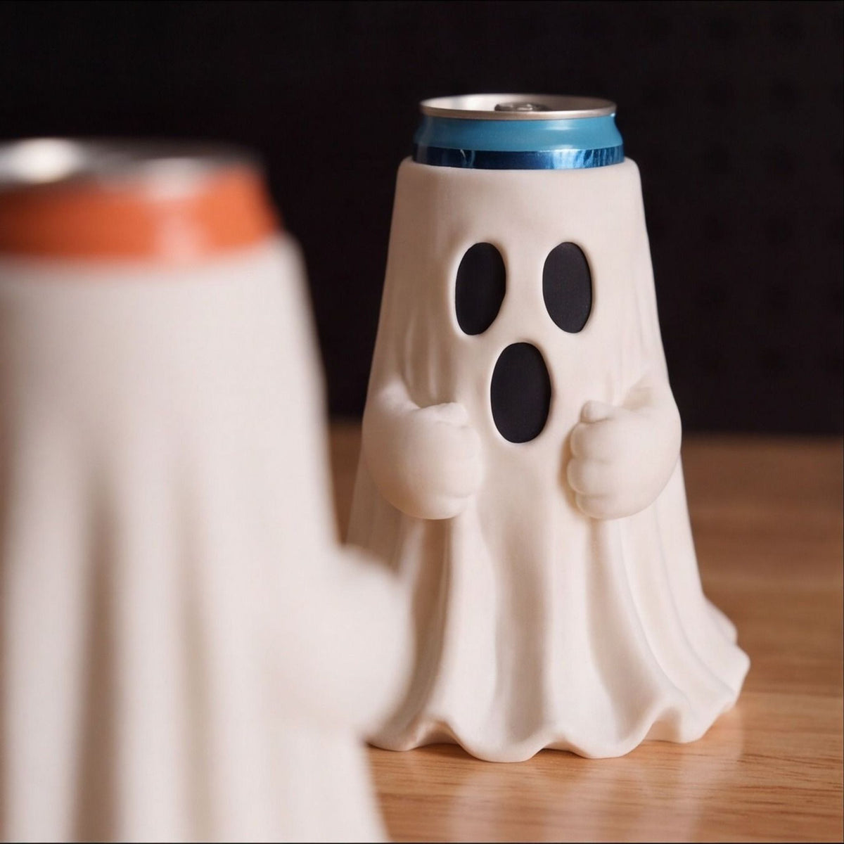 Ghost Buddy Can Holder – Spooky Boo-Inspired Drink Cooler