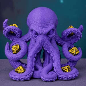 Octopus Castle Dice Tower – Fantasy RPG Gamer Decor