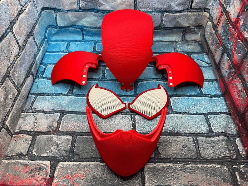 Scarlet Spider Inspired Ben Reilly Helmet – Fan Cosplay Mask