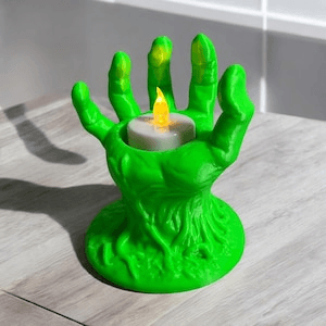 Zombie Hand Halloween Tea Light Candle Holder