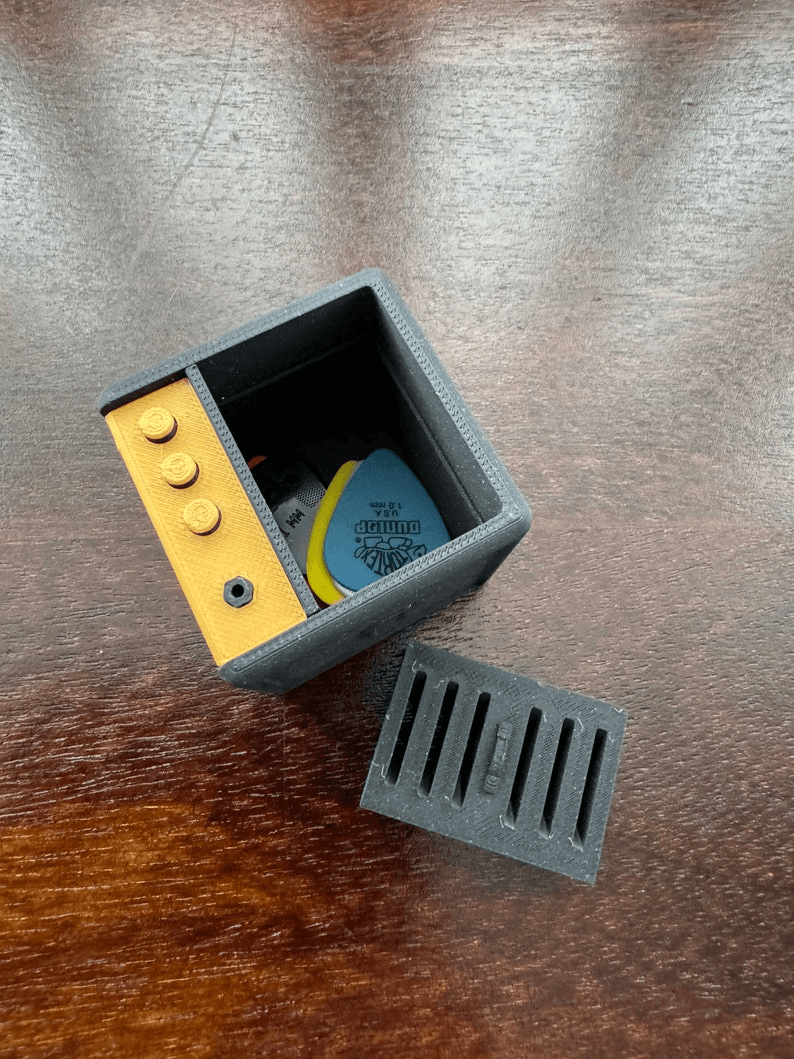 Amplifier-Style Guitar Pick Holder & Desk Organiser
