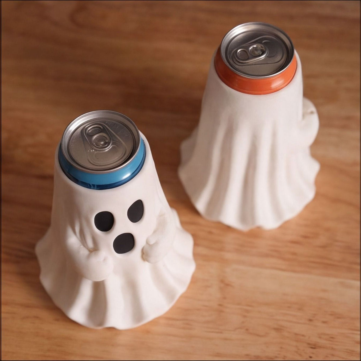 Ghost Buddy Can Holder – Spooky Boo-Inspired Drink Cooler