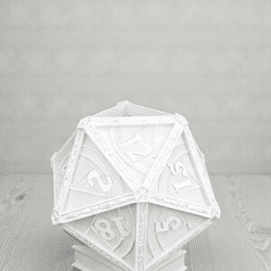 D20 Dice Succulent Planter – Elvish Fantasy RPG Decor