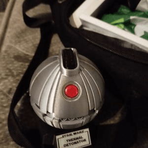 Star Wars Inspired Thermal Detonator Replica with Display Stand