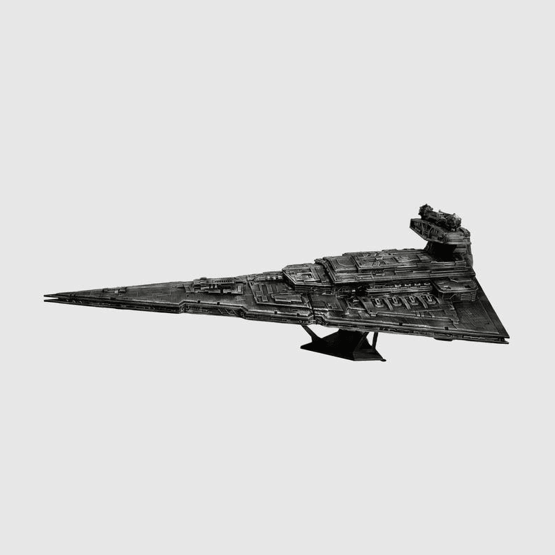 Imperial Star Destroyer Inspired Model with Stand – 55cm