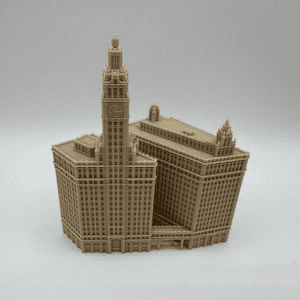 Wrigley Building Inspired Miniature Chicago Landmark Model
