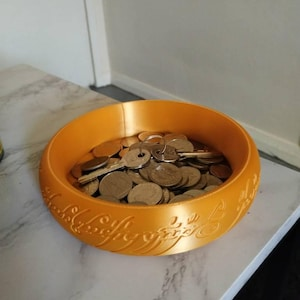 One Ring Inspired Dice Tray – Lord of the Rings Fan Bowl