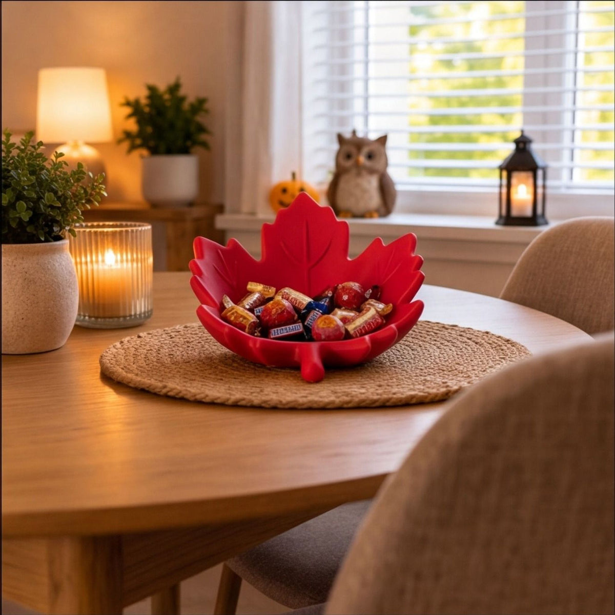Maple Leaf Candy Bowl – Autumn Trinket Tray & Desk Organiser