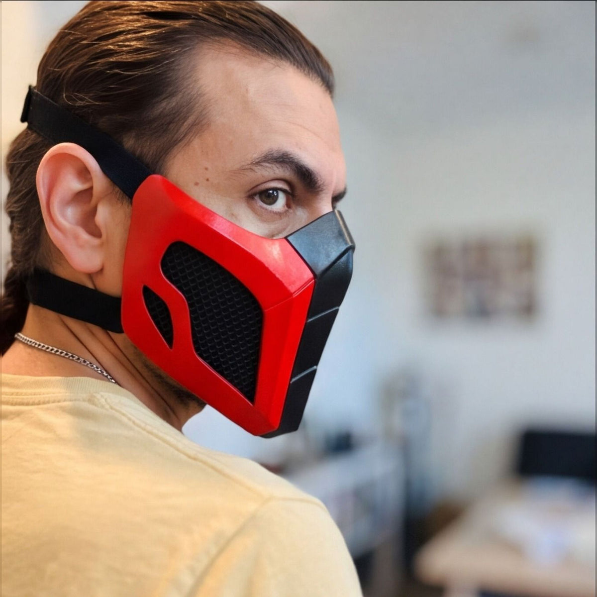 Ermac Soul Eater Inspired Fan Mask – MK Cosplay Costume