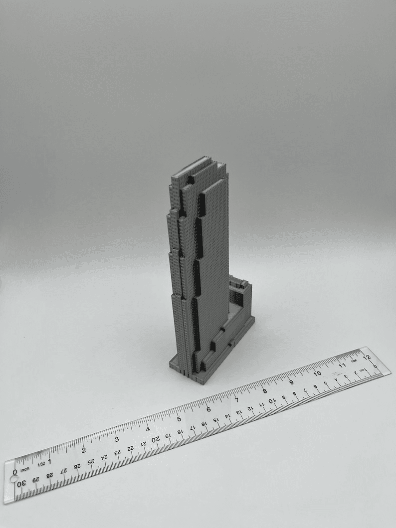 30 Rockefeller Plaza Inspired Miniature Skyscraper Model