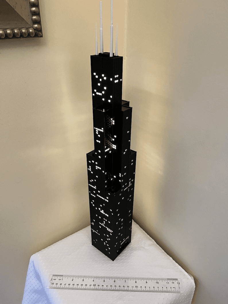 Sears Tower Inspired Light-Up Model | Chicago Icon