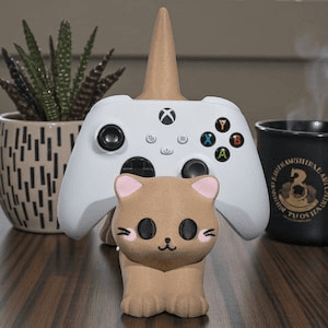 Kawaii Cat Gaming Controller & Phone Stand Holder