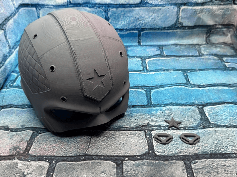Red Guardian-Inspired Helmet Raw Kit | Fan Cosplay