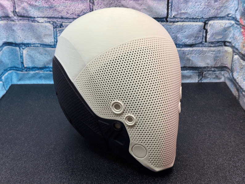Ghost-Inspired Perforated Helmet Mask – Thunderbolts Fan Cosplay