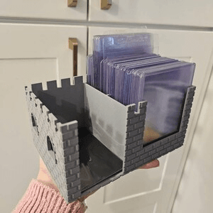 Castle TCG Organizer – Toploader & Sleeve Storage Box