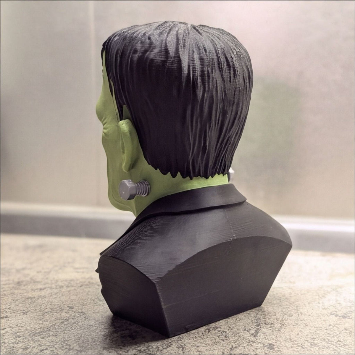 Frankenstein Monster Bust Headphone Stand | Horror Desk Decor