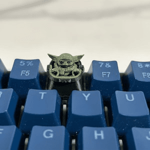Grogu Inspired Artisan Keycap | Baby Yoda Fan Art