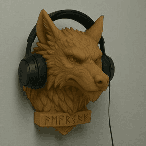 Fenrir Wolf Norse Gaming Headphone & Controller Mount