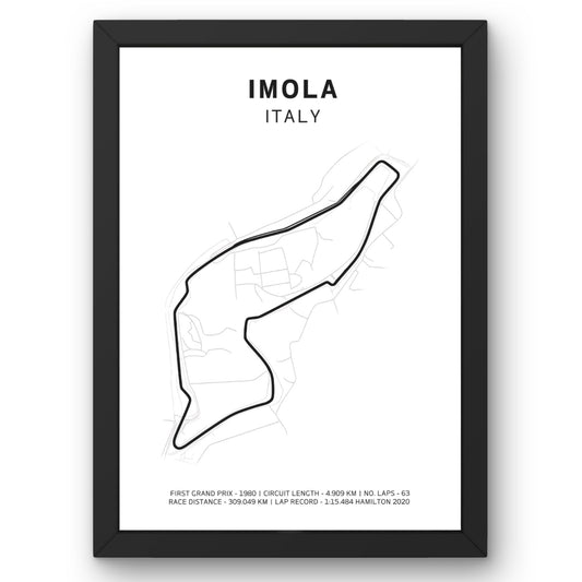 Imola - Italy - F1 Poster - ProfessorPrintsUK - Unframed