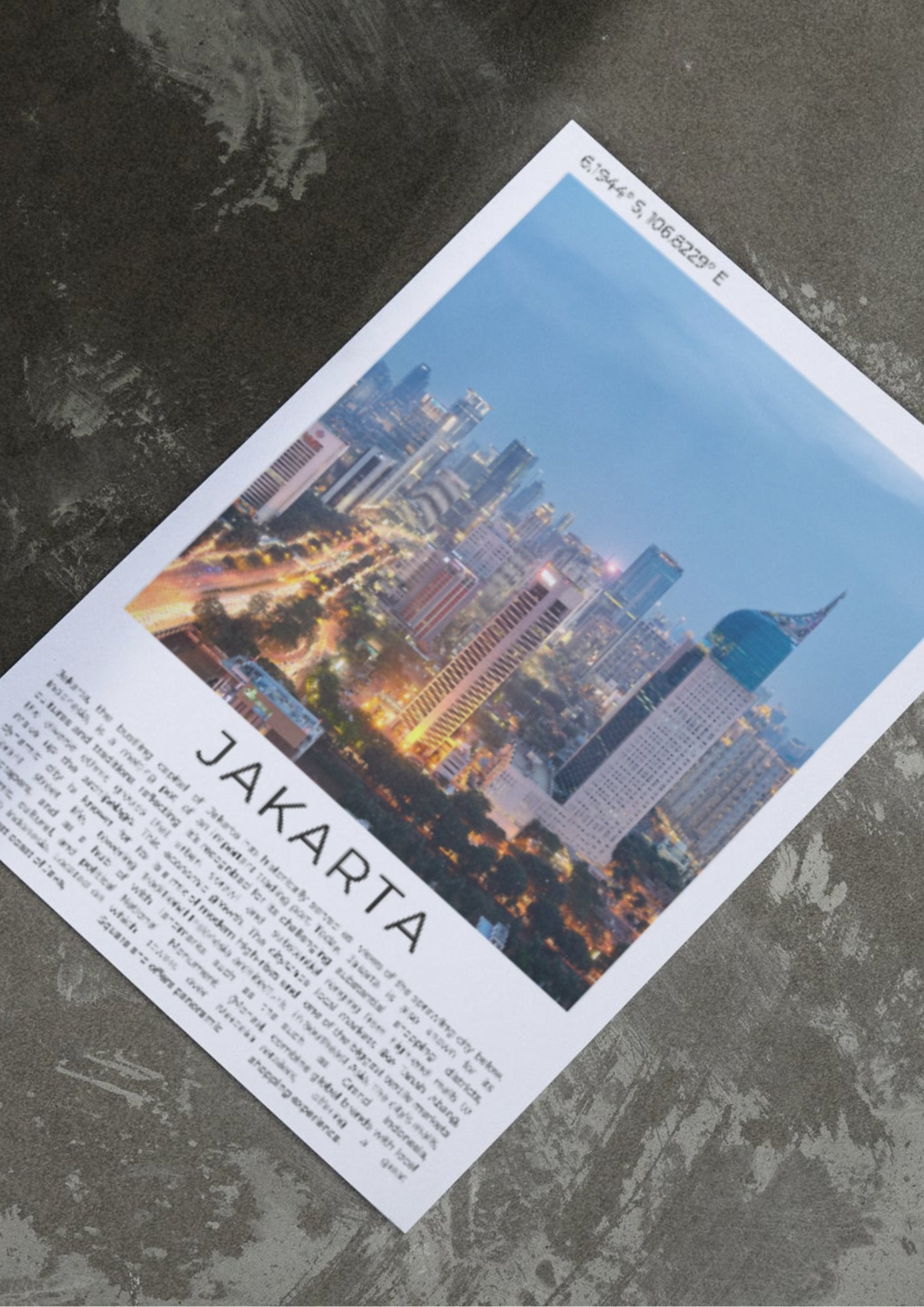 Jakarta: Gateway to Indonesia - ProfessorPrintsUK - A6