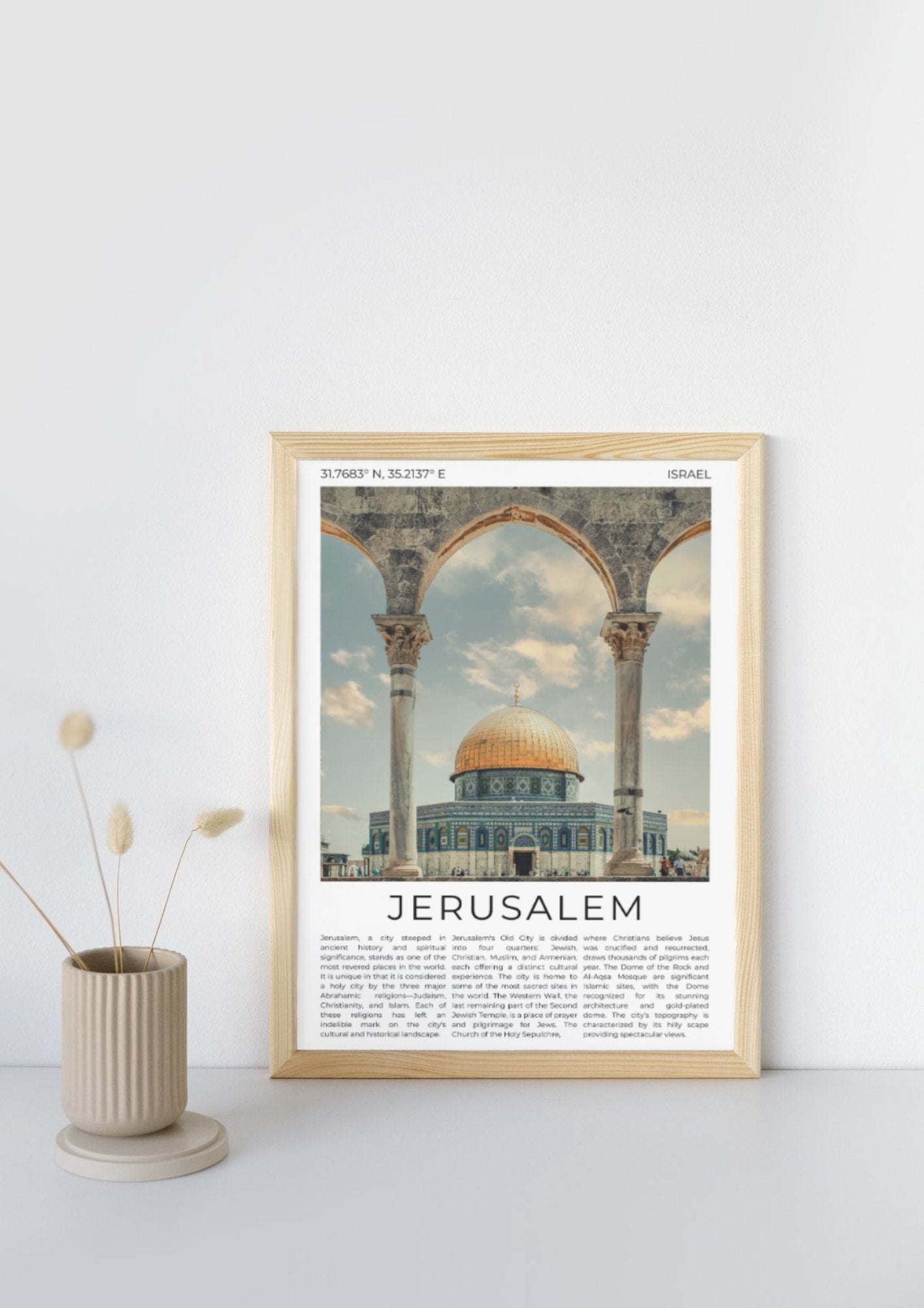 Jerusalem: Eternal City of Faith - ProfessorPrintsUK - A6