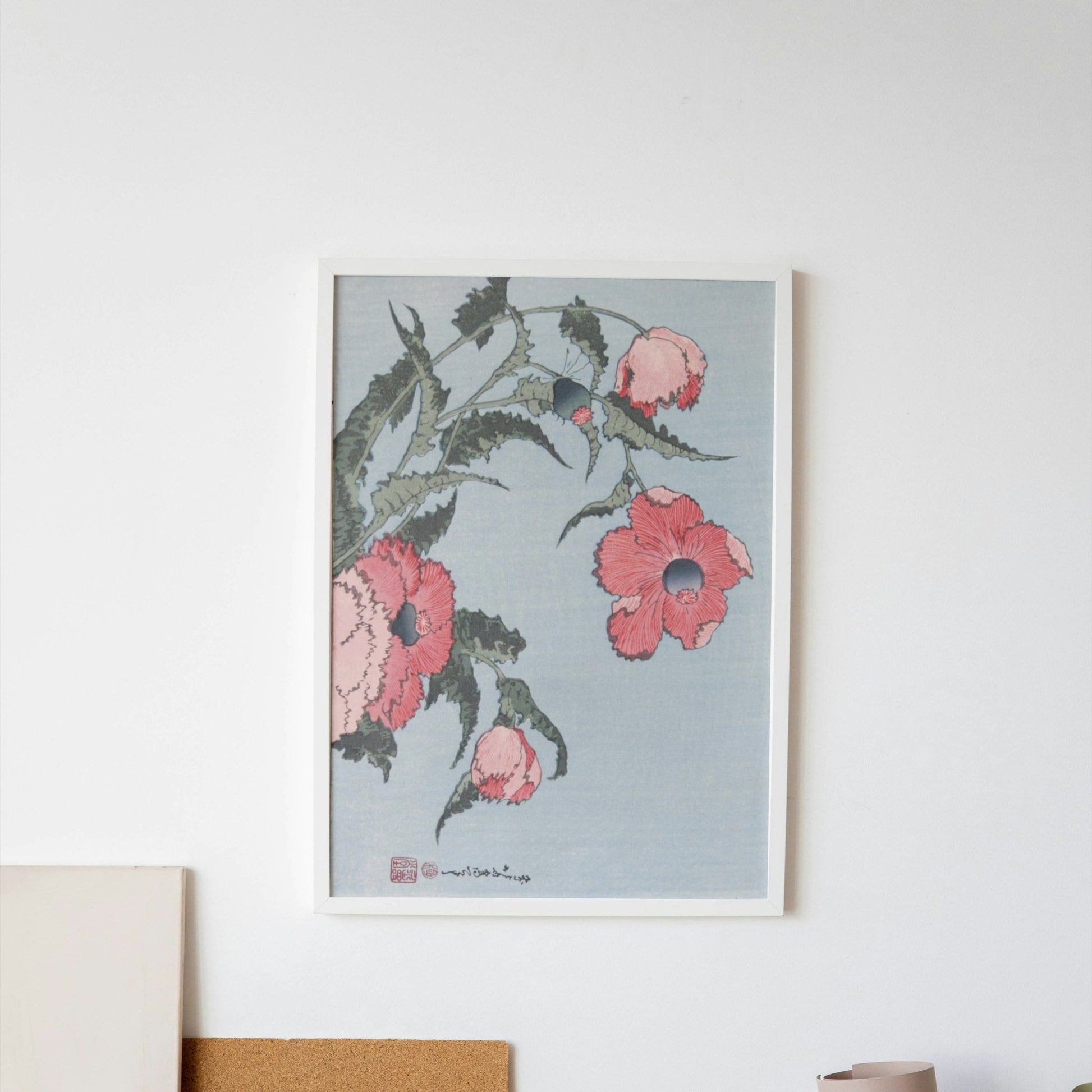 Katsushika Hokusai, Poppies - ProfessorPrintsUK - Unframed