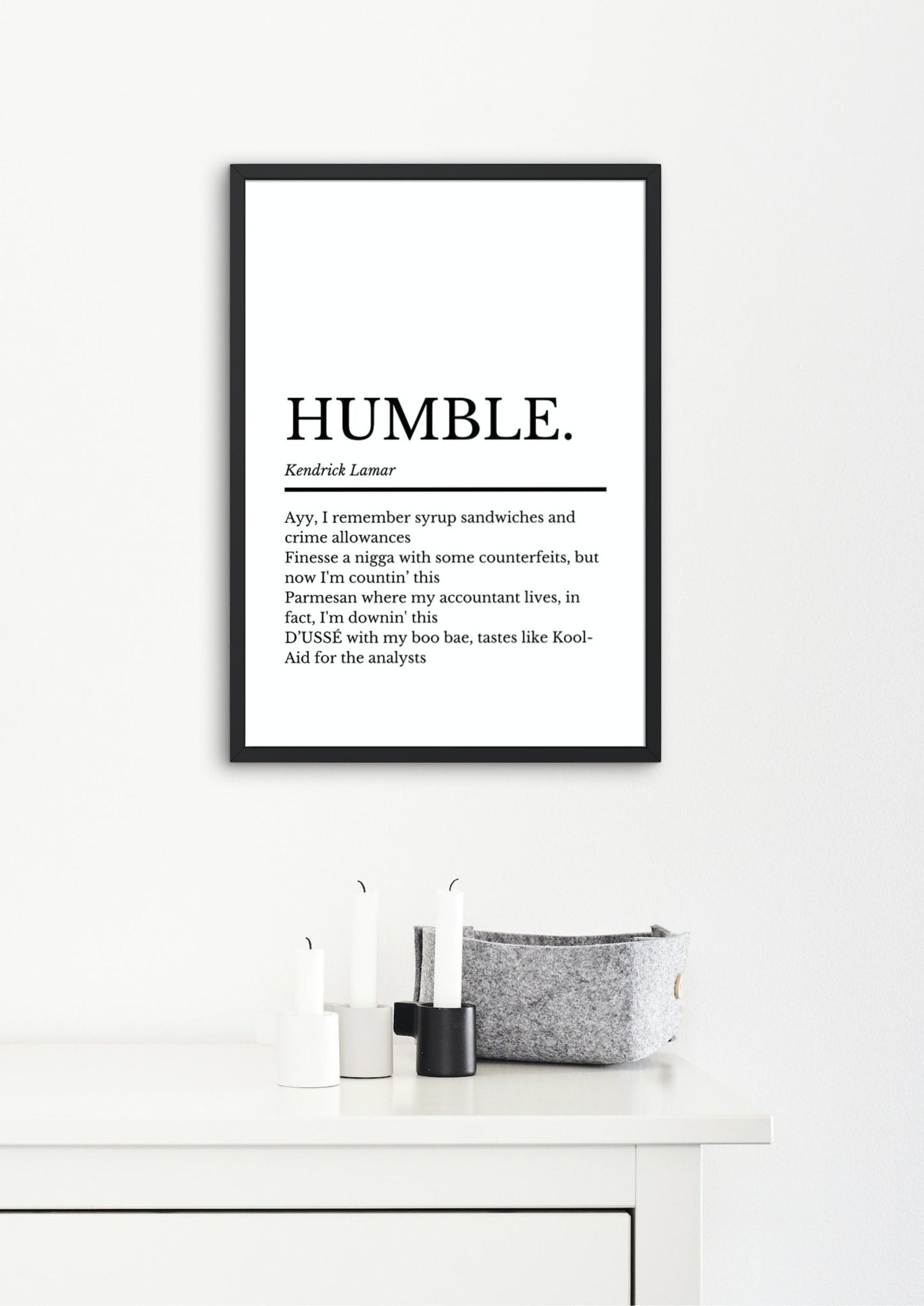 Kendrick Lamar, HUMBLE. | Kendrick Lamar Music Gift | Birthday Gift | Kendrick Lamar Album Wall Art | Kendrick Lamar Poster - ProfessorPrintsUK - A1