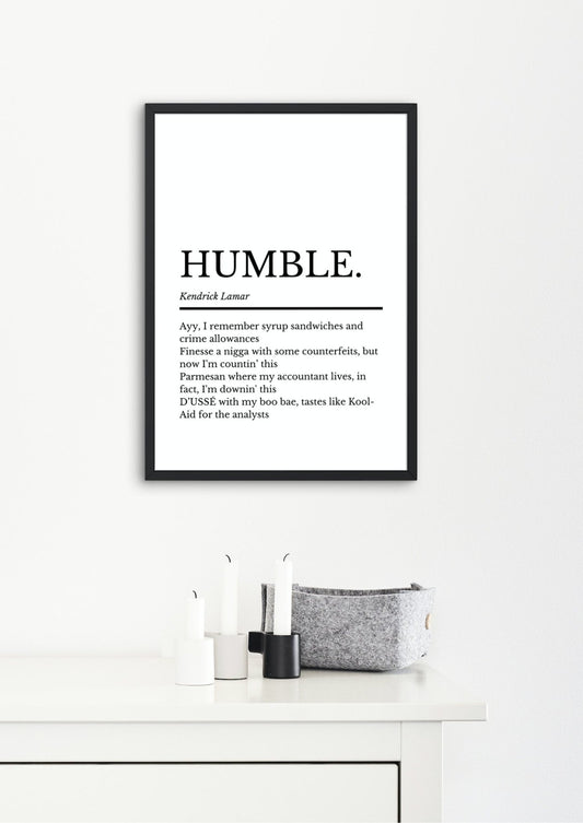 Kendrick Lamar, HUMBLE. | Kendrick Lamar Music Gift | Birthday Gift | Kendrick Lamar Album Wall Art | Kendrick Lamar Poster - ProfessorPrintsUK - A1