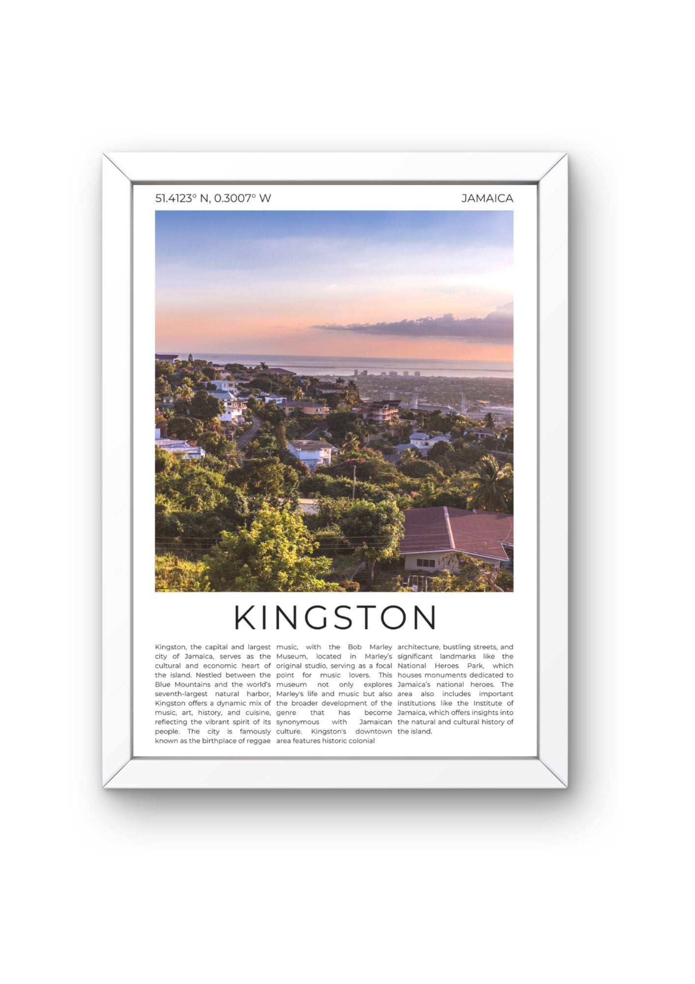 Kingston: Heartbeat of Jamaica - ProfessorPrintsUK - A6