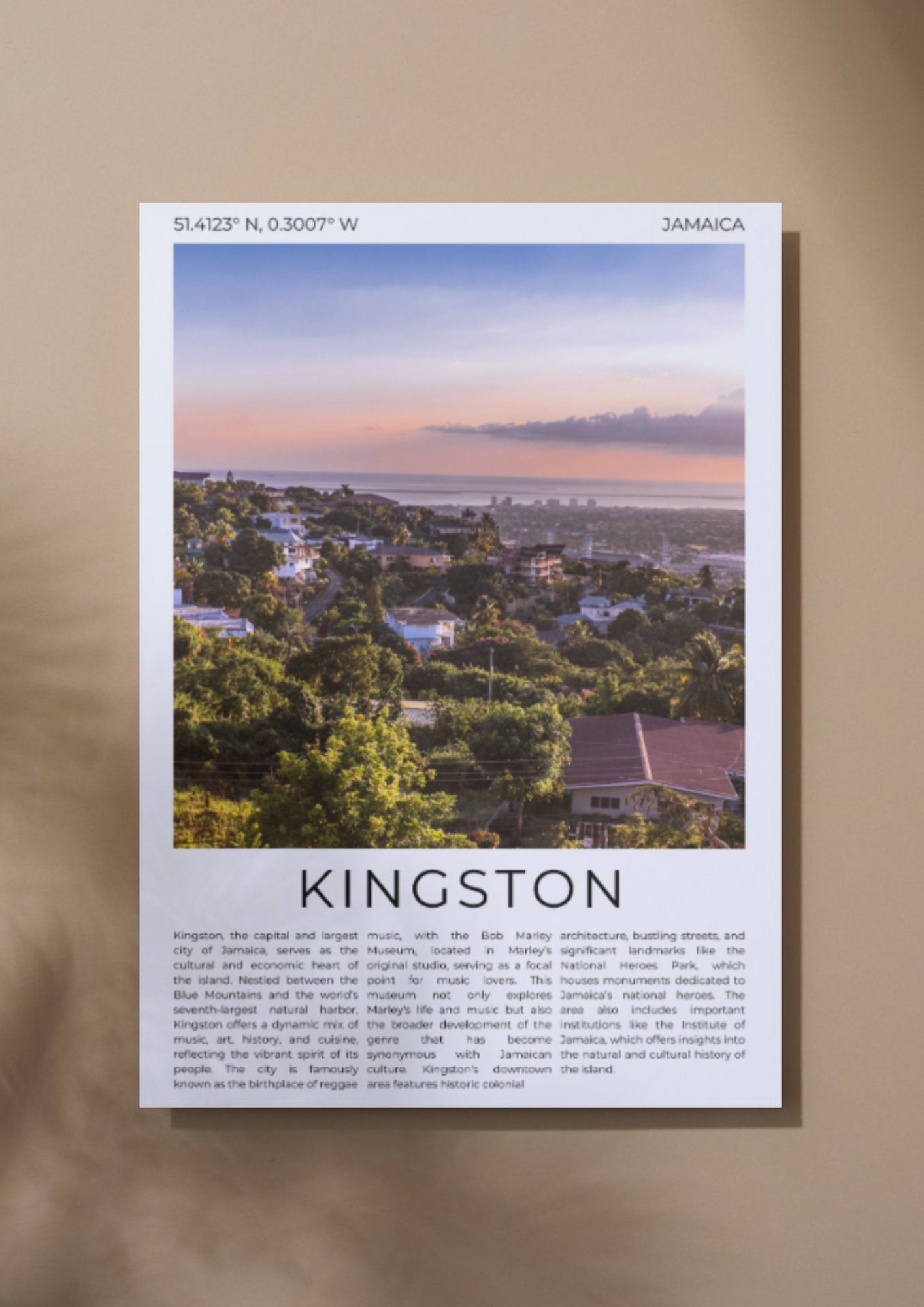 Kingston: Heartbeat of Jamaica - ProfessorPrintsUK - A6