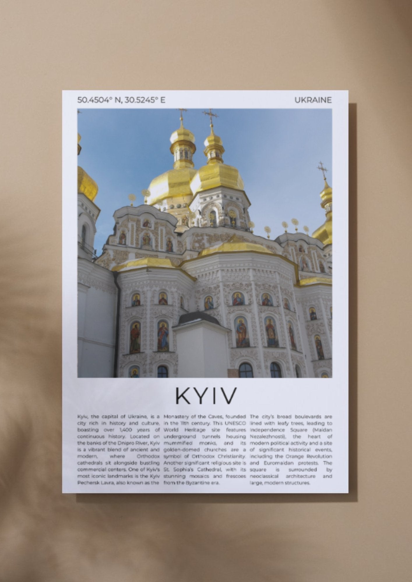 Kyiv: Cradle of Eastern Europe - ProfessorPrintsUK - A6