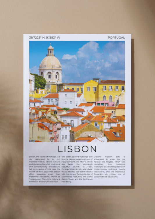 Lisbon: The City of Seven Hills - ProfessorPrintsUK - A6