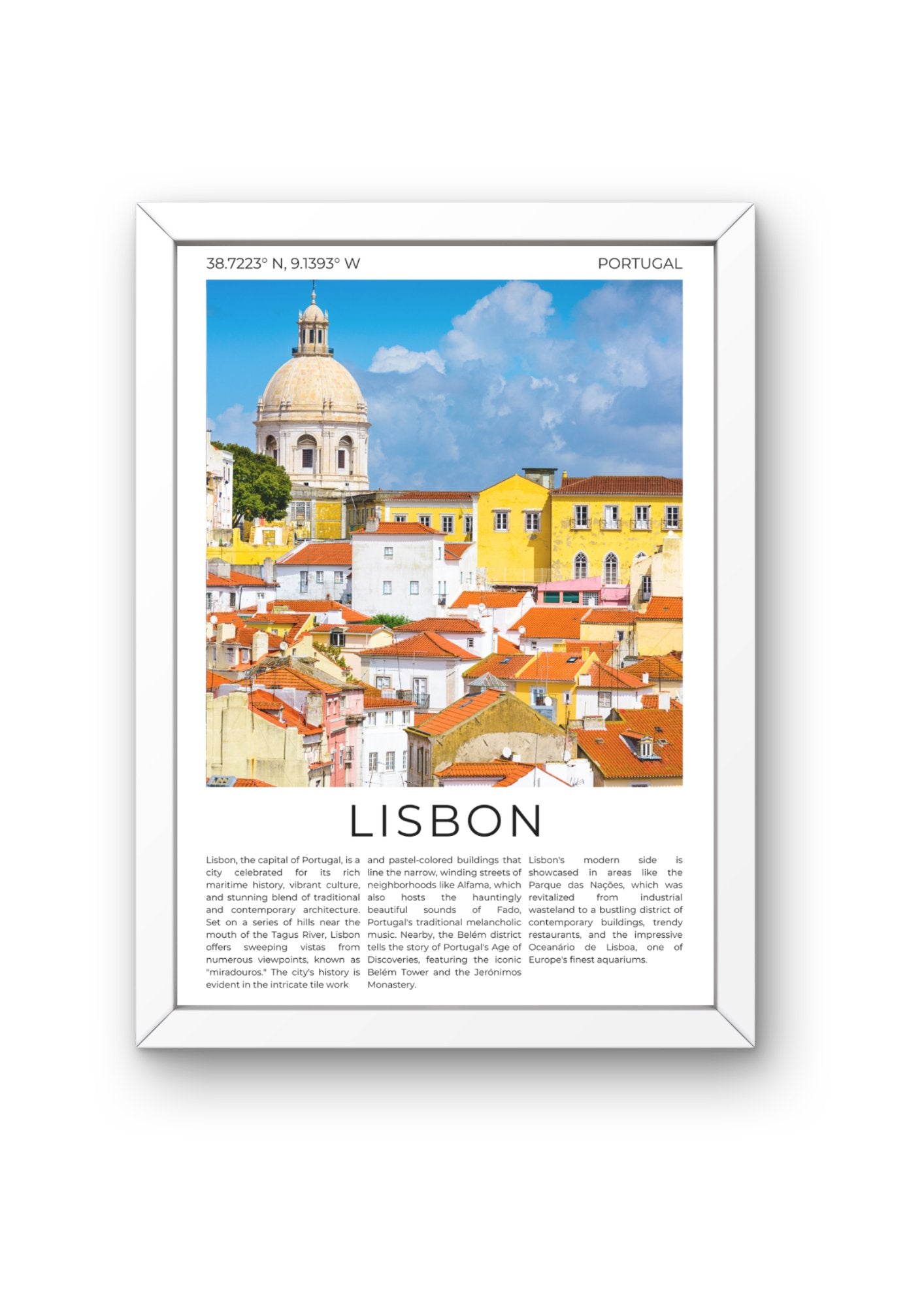 Lisbon: The City of Seven Hills - ProfessorPrintsUK - A6