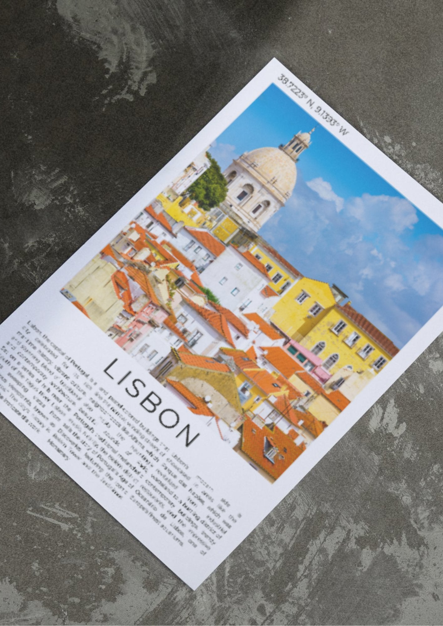 Lisbon: The City of Seven Hills - ProfessorPrintsUK - A6