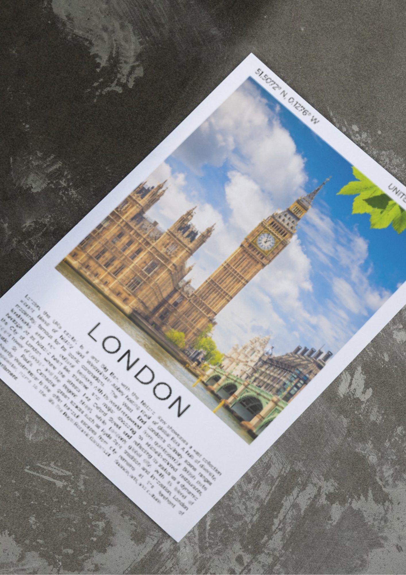 London: Iconic Capital of the UK - ProfessorPrintsUK - A6