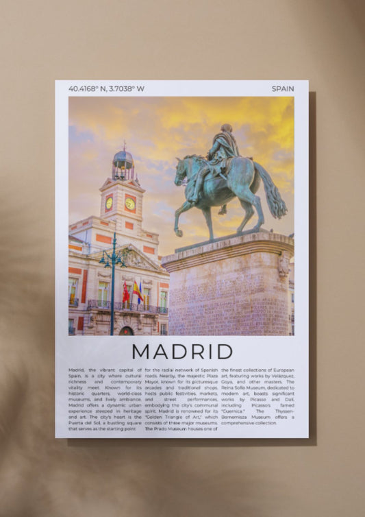 Madrid: Heart of Spain - ProfessorPrintsUK - A6