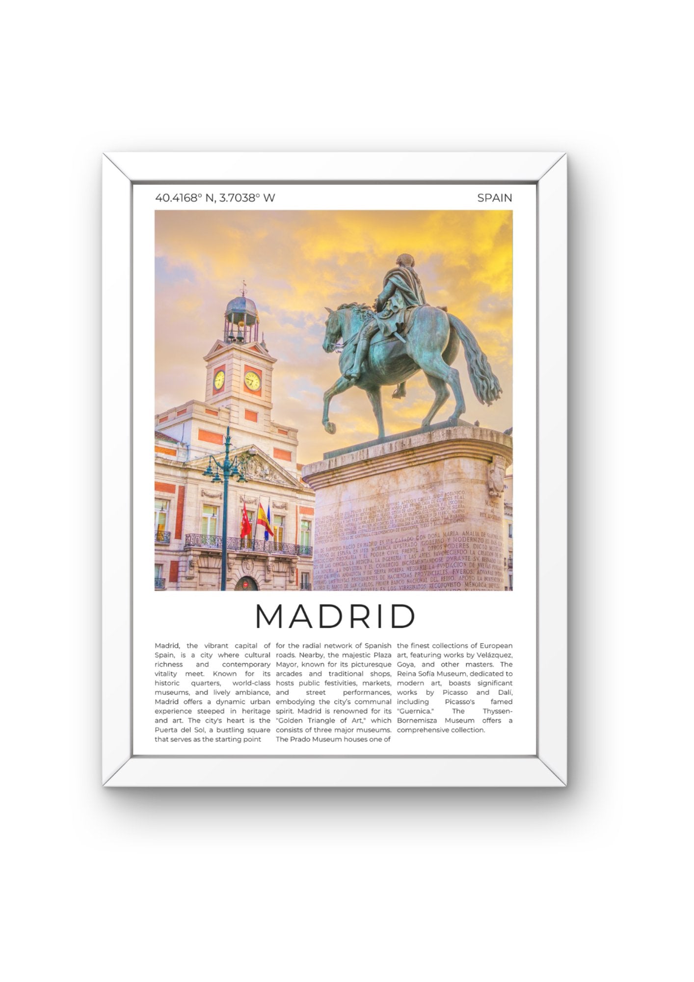 Madrid: Heart of Spain - ProfessorPrintsUK - A6