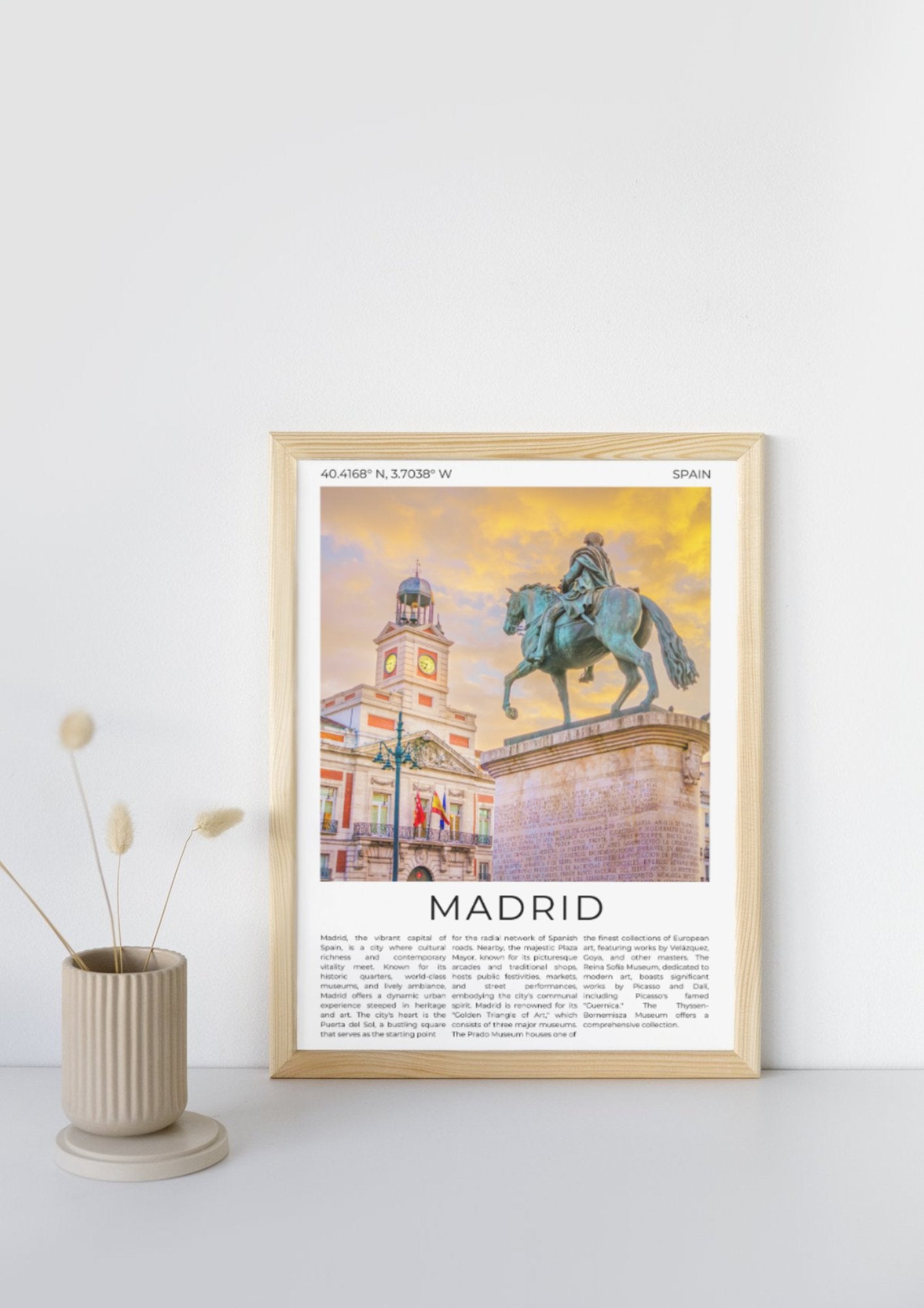 Madrid: Heart of Spain - ProfessorPrintsUK - A6