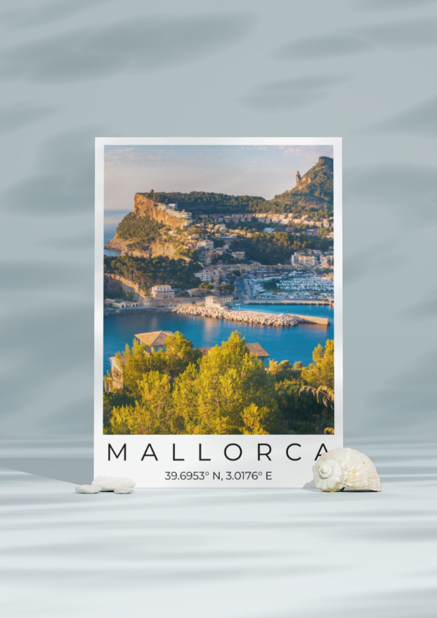 Mallorca Coordinates Poster - ProfessorPrintsUK - A6