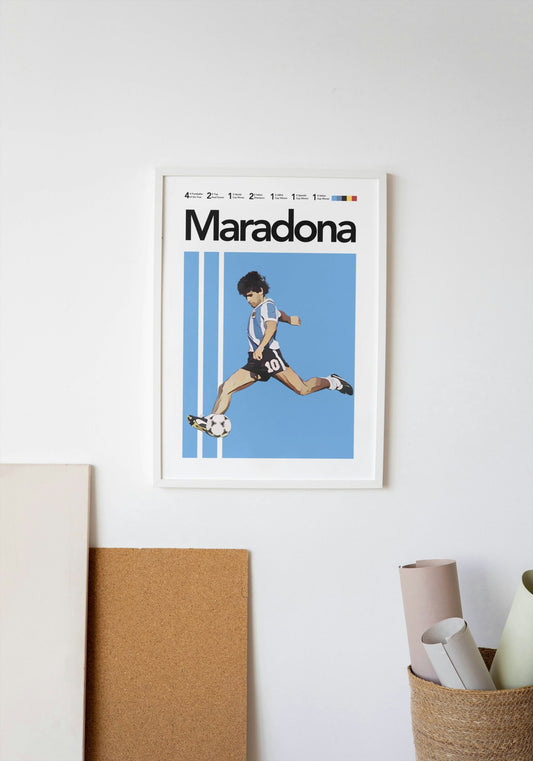 Maradona: The Ultimate Legend's Legacy Poster - ProfessorPrintsUK - A6