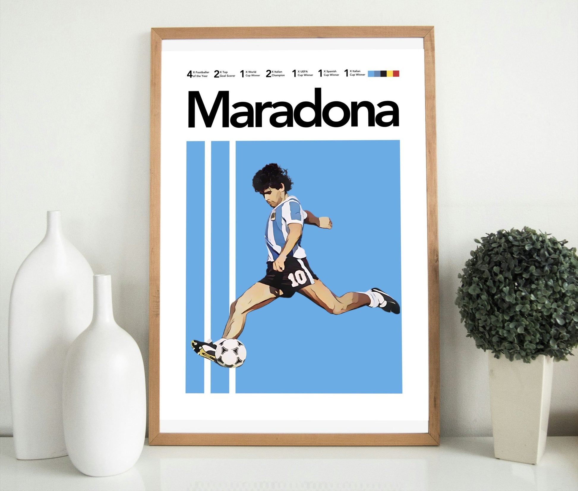 Maradona: The Ultimate Legend's Legacy Poster - ProfessorPrintsUK - A6