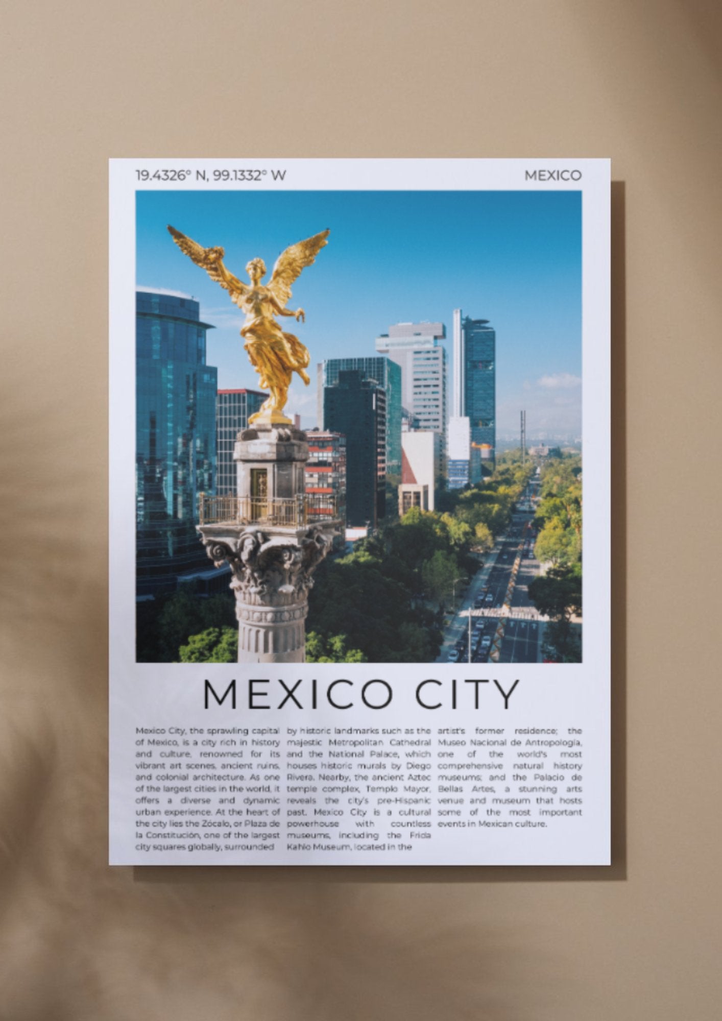 Mexico City: Heart of Aztec Heritage - ProfessorPrintsUK - A6