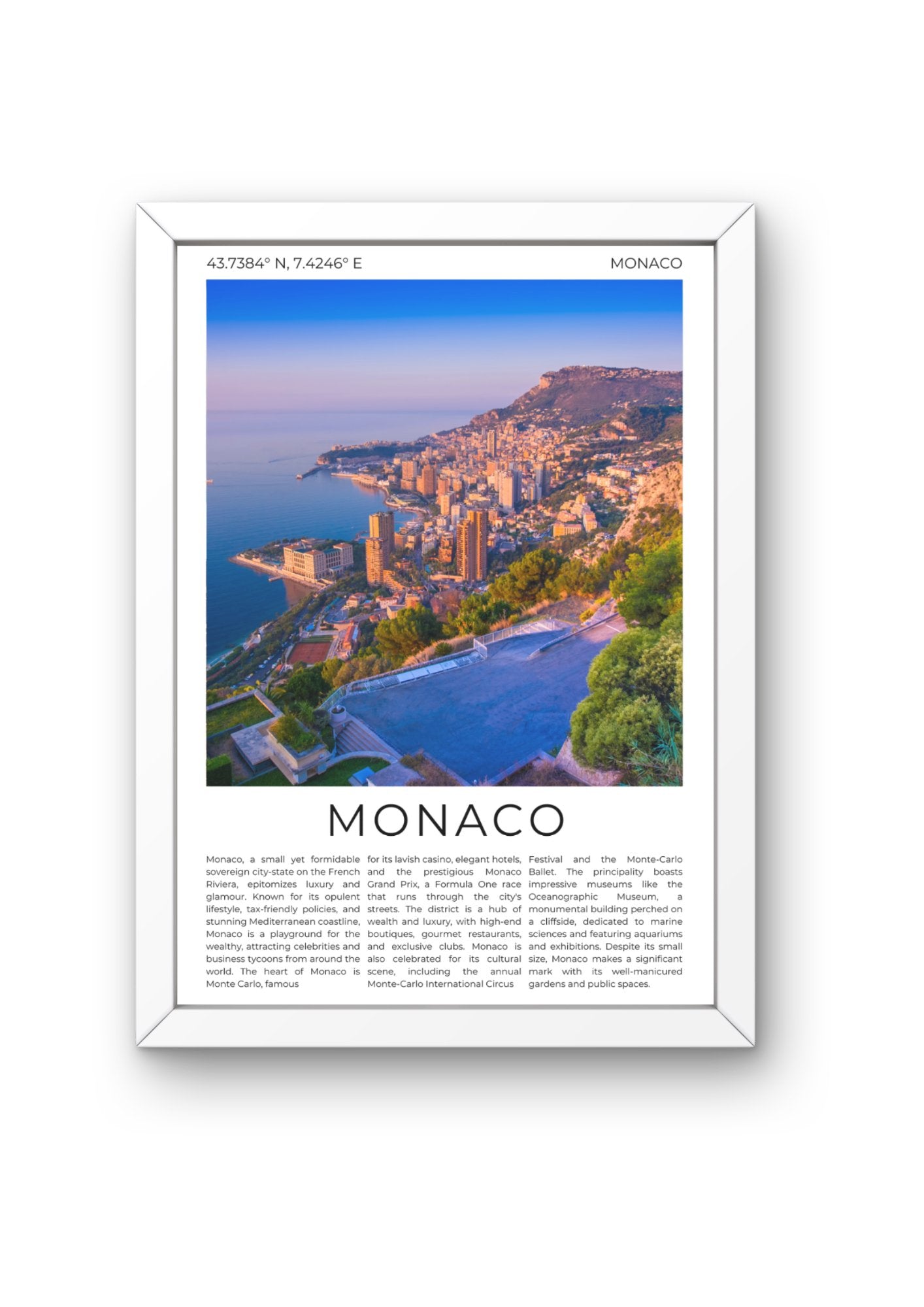 Monaco: Glamour of the Riviera - ProfessorPrintsUK - A6