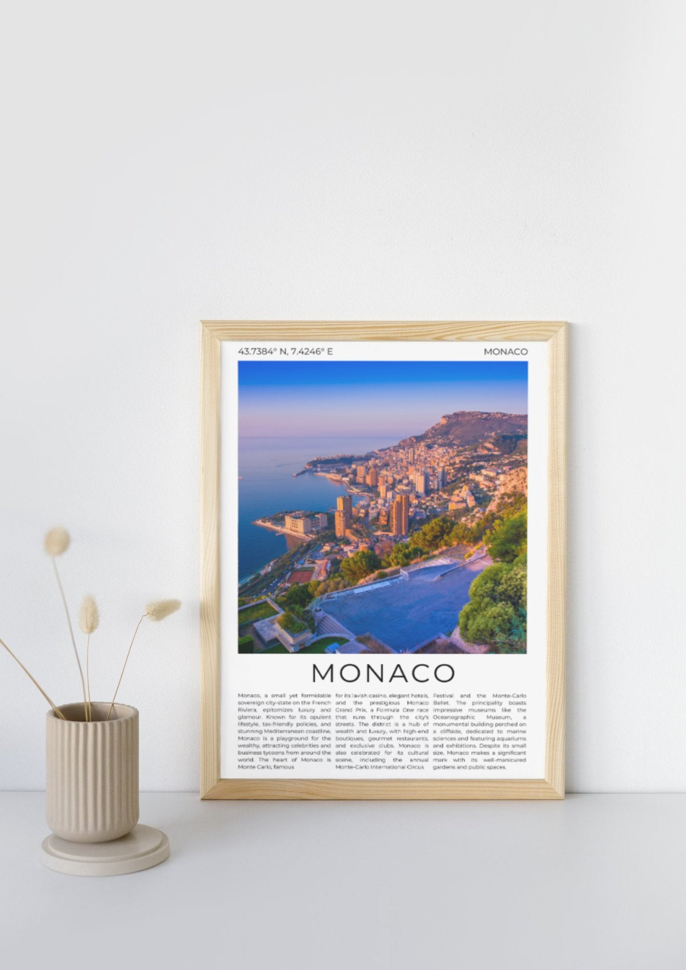 Monaco: Glamour of the Riviera - ProfessorPrintsUK - A6