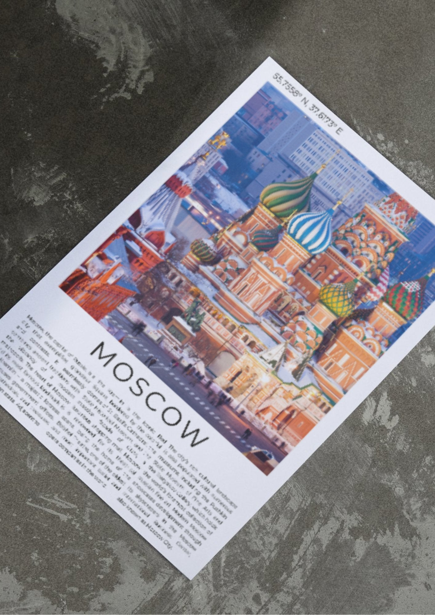 Moscow: Heart of Russia - ProfessorPrintsUK - A6