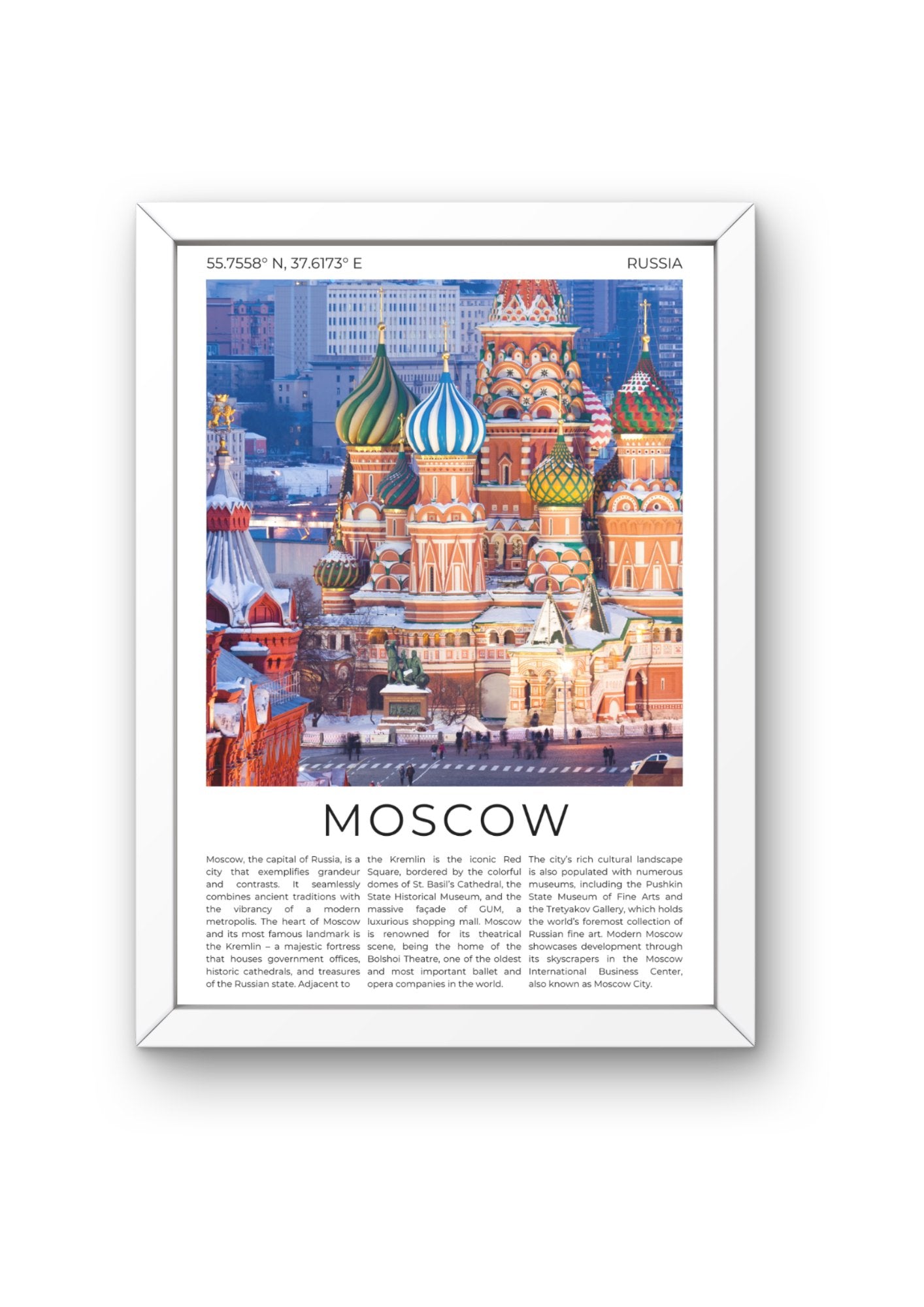 Moscow: Heart of Russia - ProfessorPrintsUK - A6