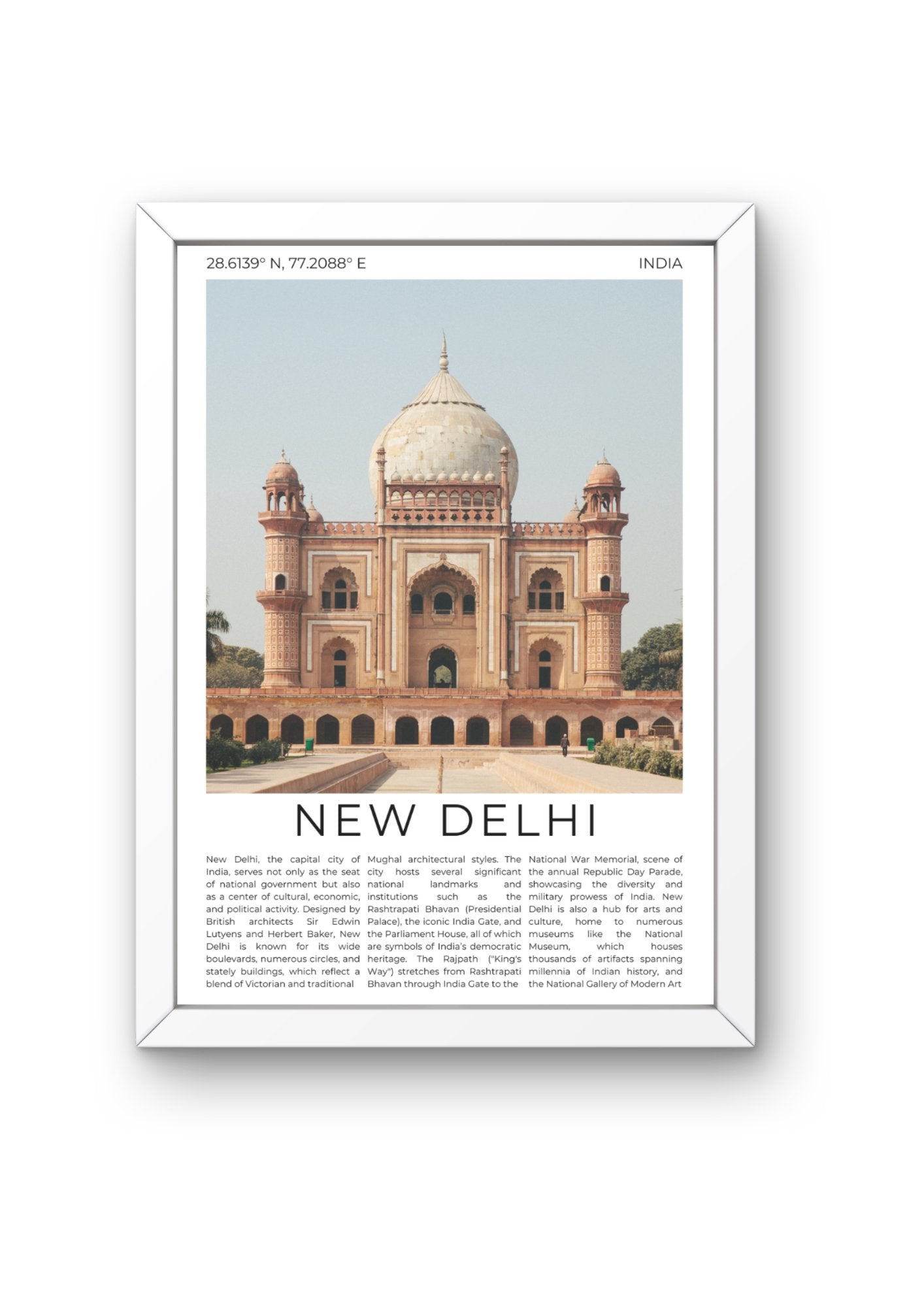 New Delhi: Heart of India - ProfessorPrintsUK - A6