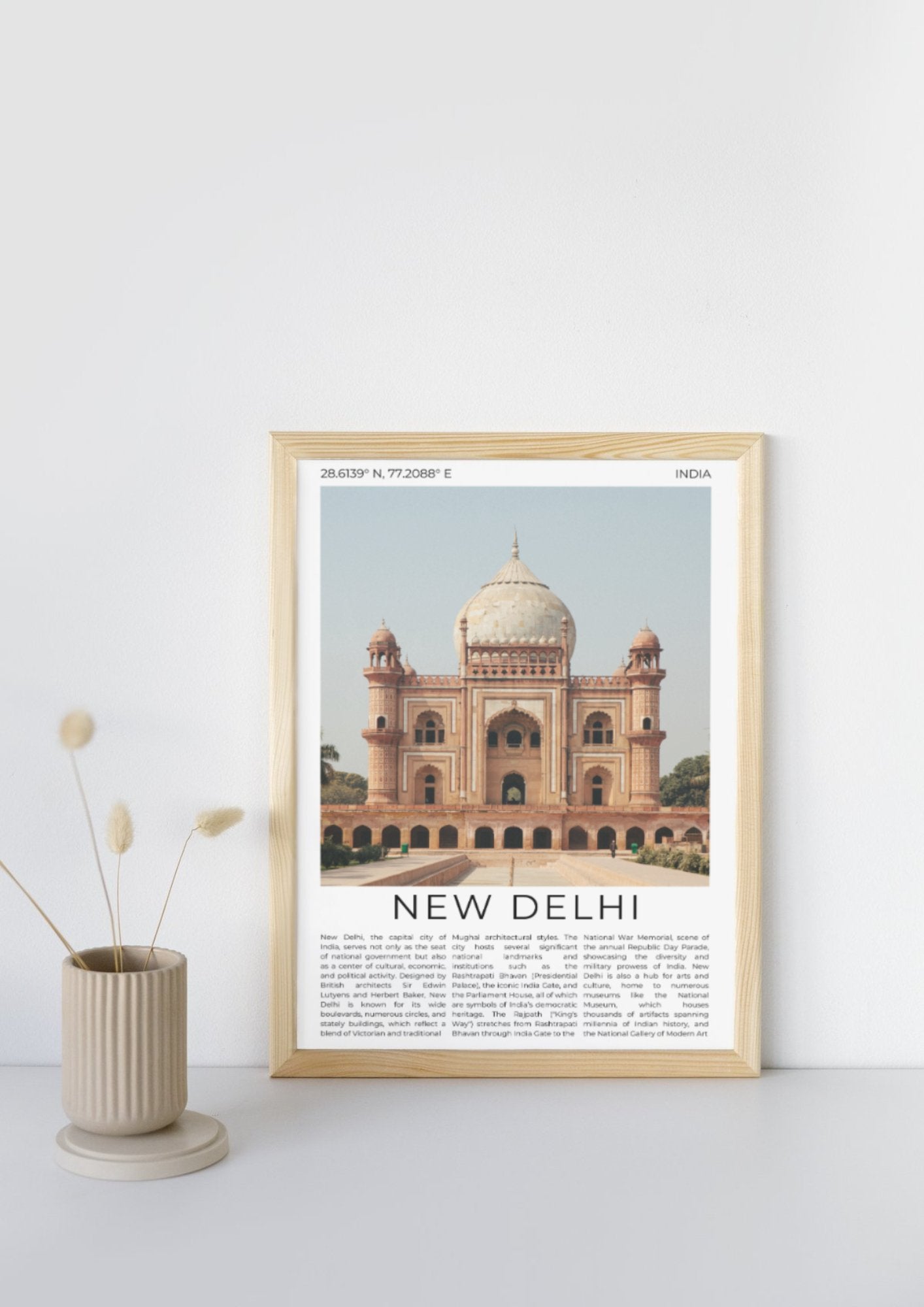 New Delhi: Heart of India - ProfessorPrintsUK - A6